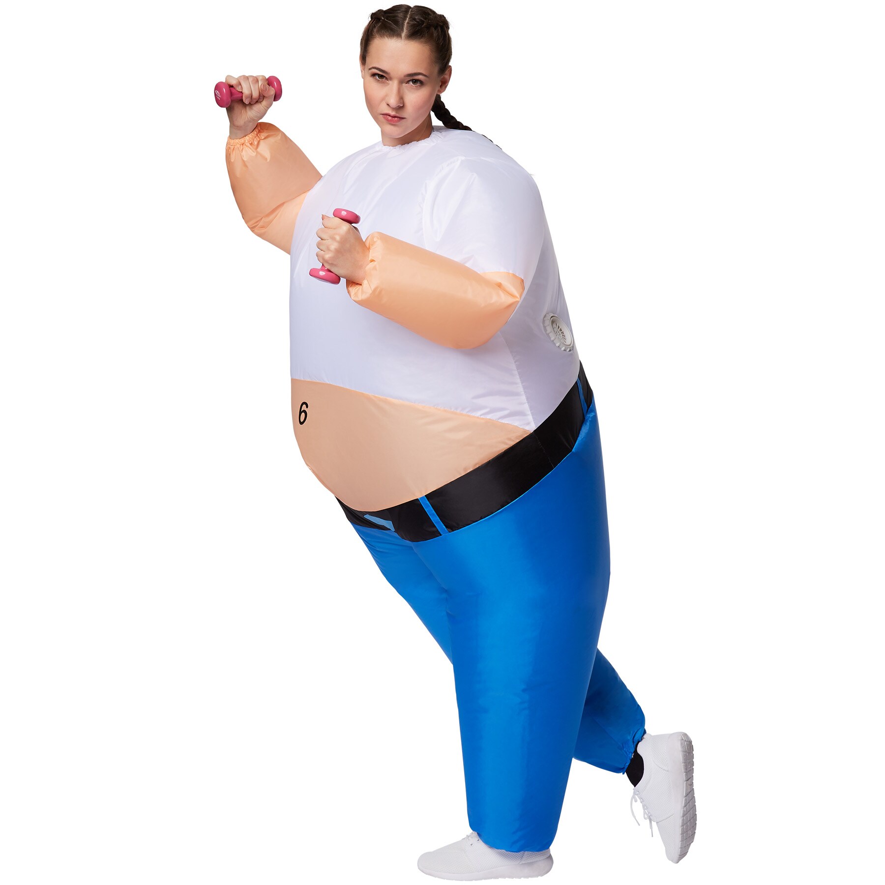 tectake® Selbstaufblasbares Kostüm Personal Trainer