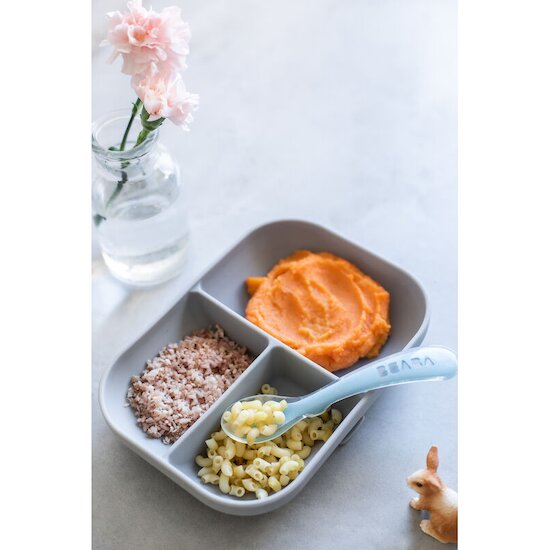Set repas silicone    Gris        de               Béaba