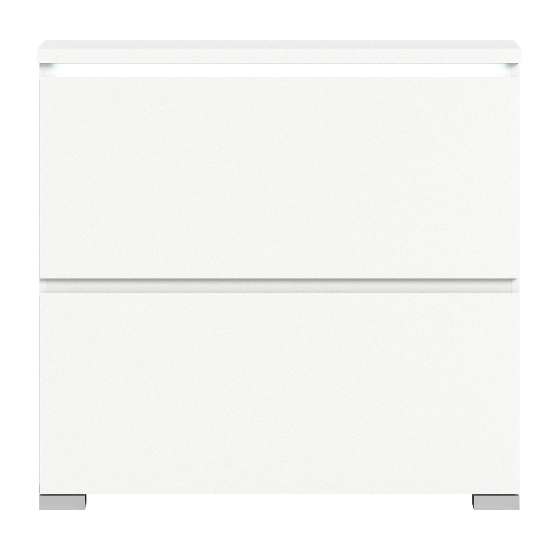 Schuhschrank SHOELOVE - weiß - 88 cm hoch