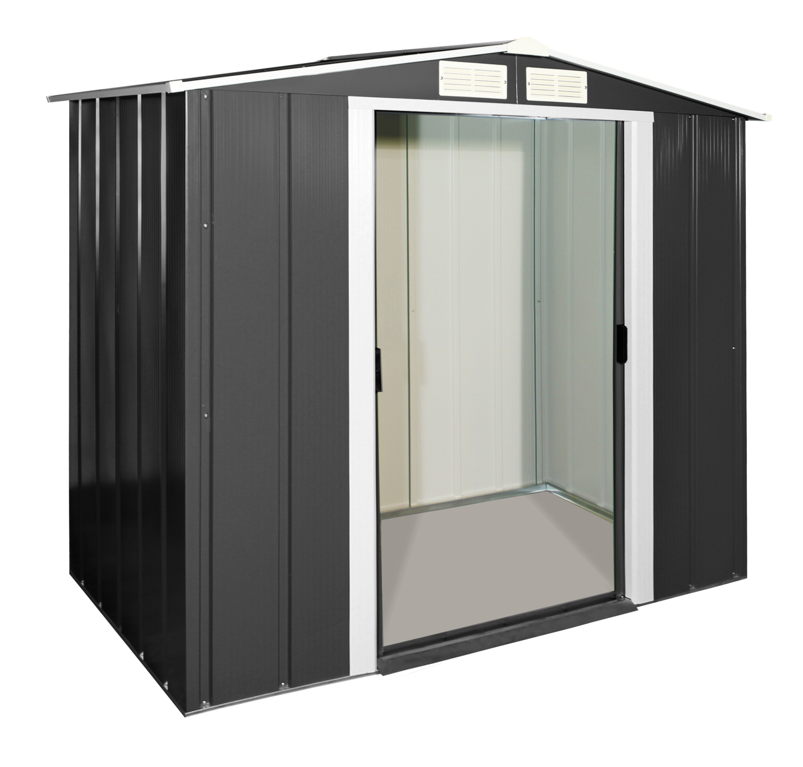Gerätehaus ECO 6x4- anthrazit - 191,9x111,8 cm