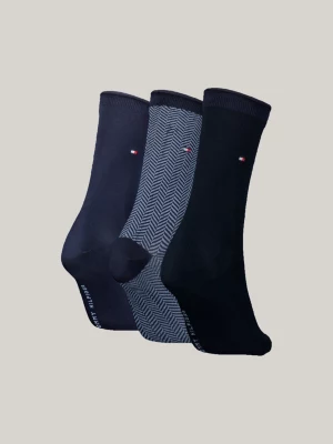Caixa de presente com 3 pares de meias clássicas