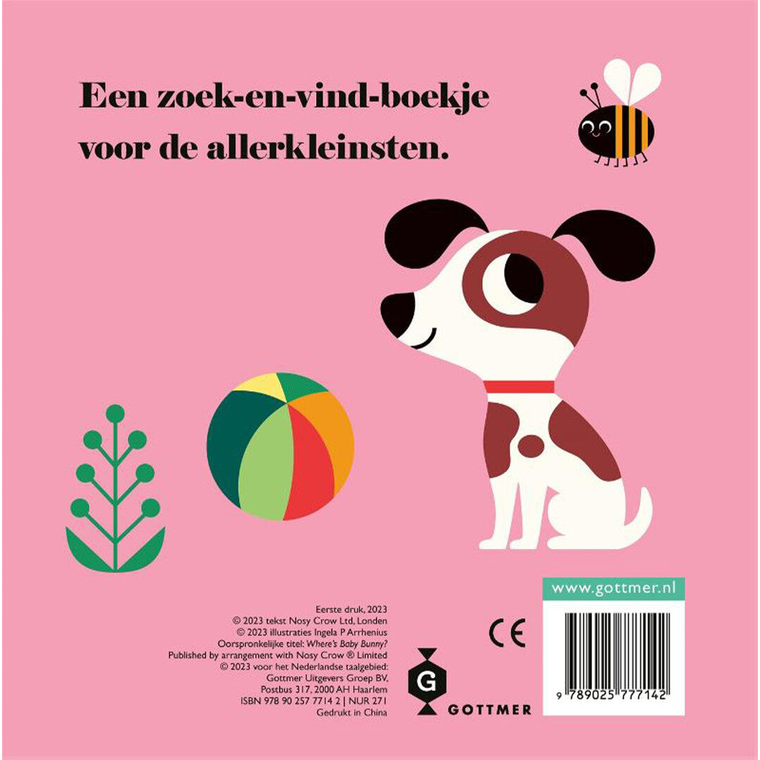 Uitgeverij gottmer flapjesboek konijntje, waar ben je?