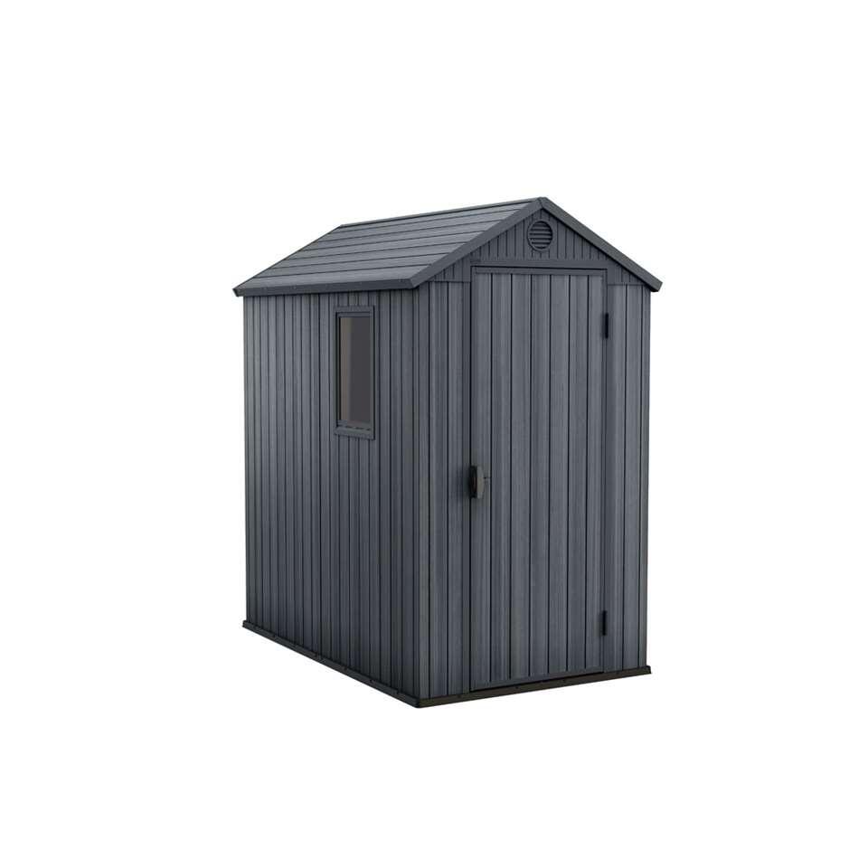 Keter Darwin 4x6 Tuinhuis - 125,8x184,5x205cm – Grijze Houtlook