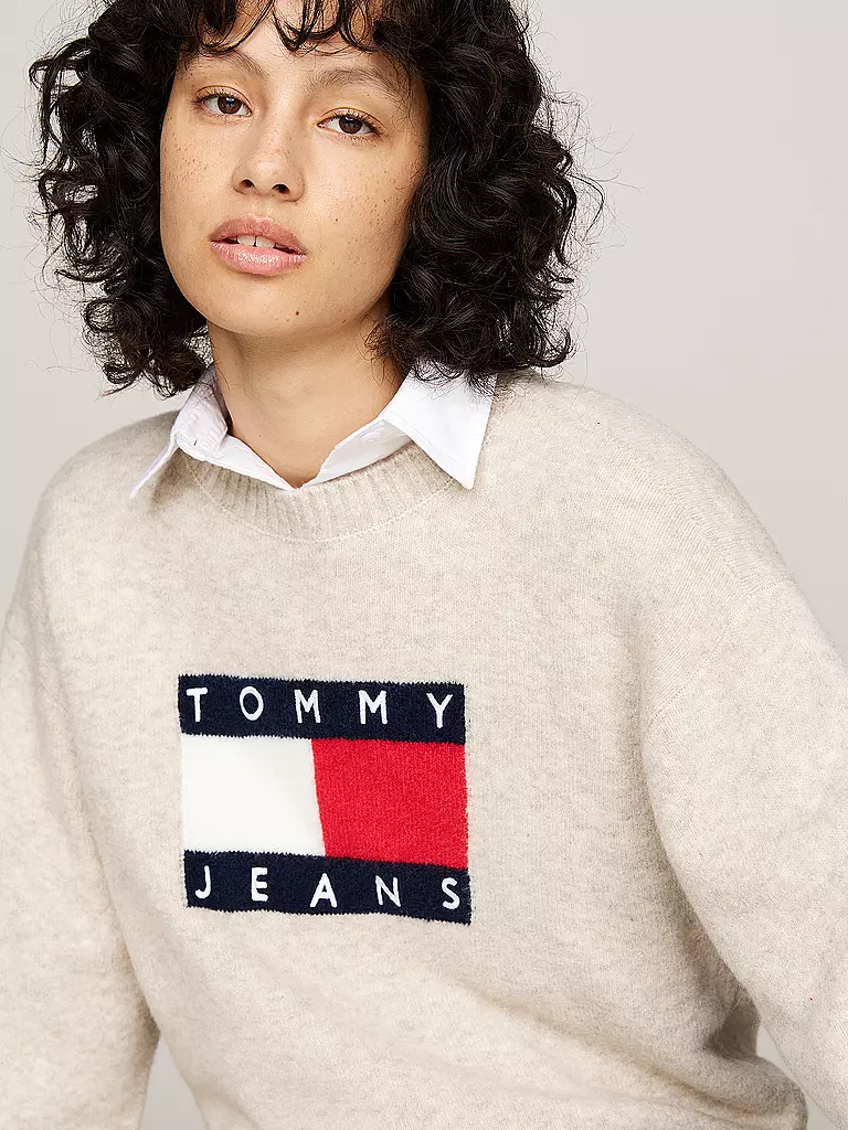 TOMMY JEANS Pullover creme
