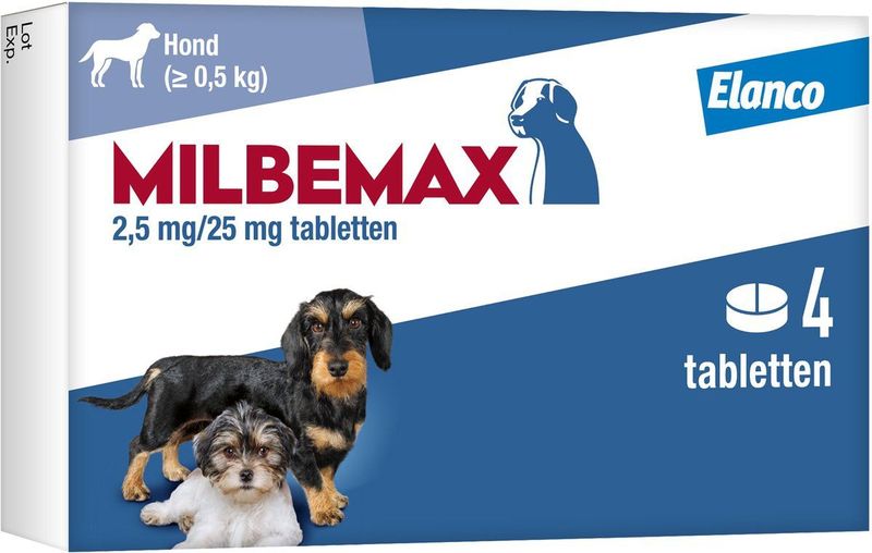 Milbemax Tablet Ontworming Puppy/Kleine Hond (2X2 TABL)