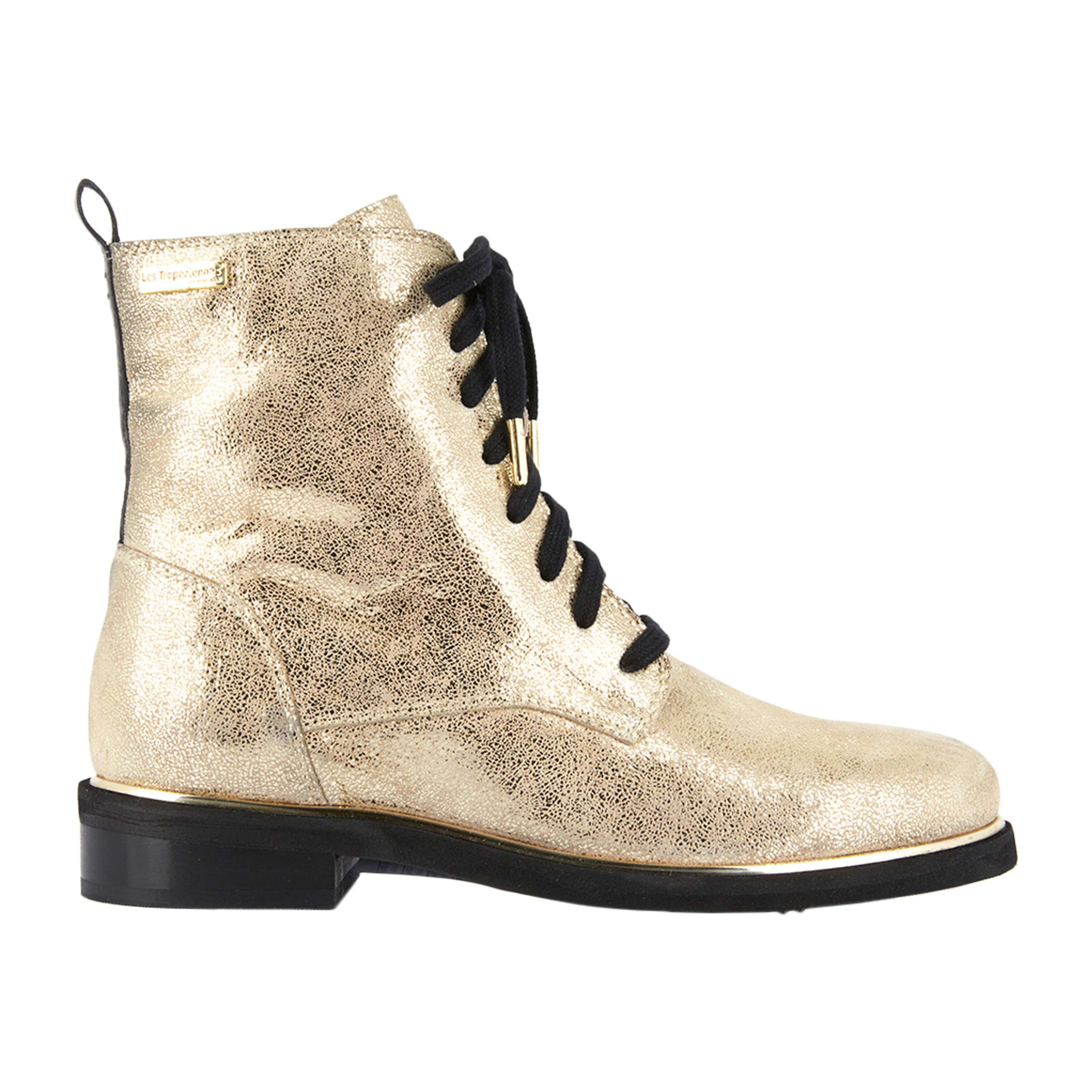 Bottines en cuir Mathilde | Doré