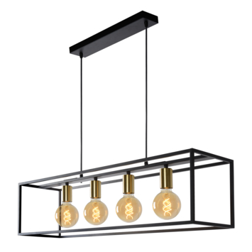 Lucide hanglamp Ruben zwart 92x22 cm (lxb)