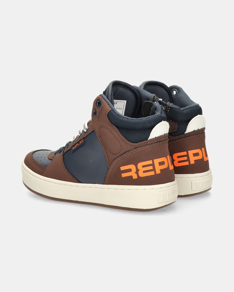 Replay Cobra 1 Hoge sneakers  - bruin