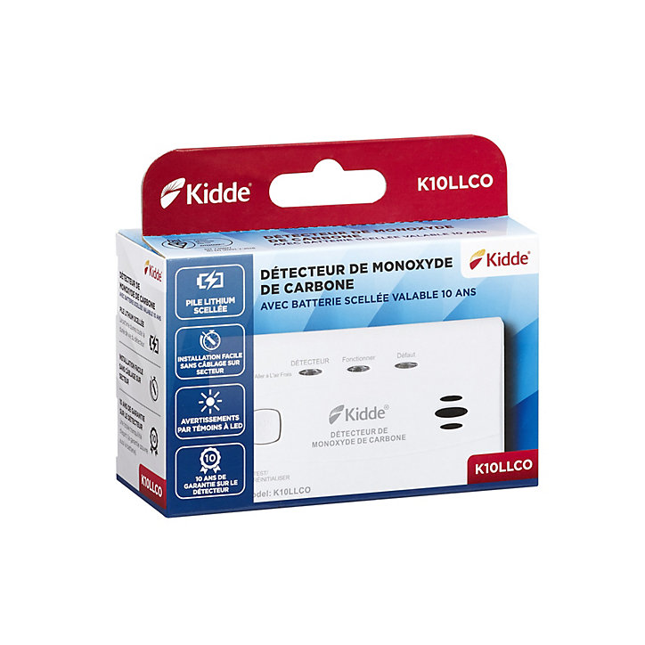 Détecteur de monoxyde de carbone Kidde K10LLDCO