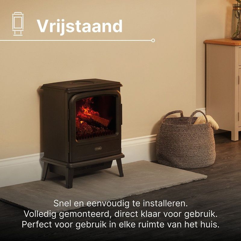 Dimplex Evandale - Elektrische Kachel - Optimyst® - 1000/2000W - Zwart