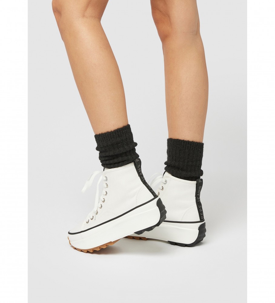 Tênis Pepe Jeans Woking Street Branco - Altura da plataforma: 6,8 cm -