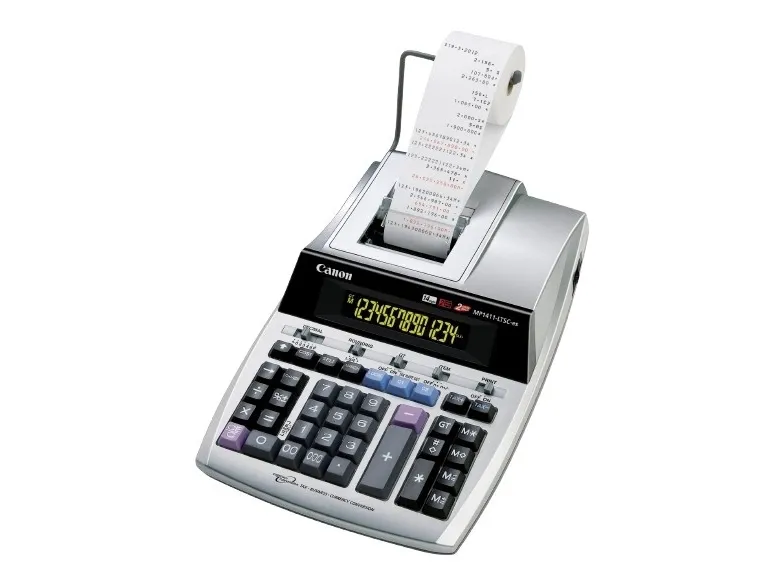 Canon MP1411-LTSC - Printe-regnemaskine - LCD - 14 cifre - AC adapter, hukommelses-backupbatteri - metalsølv