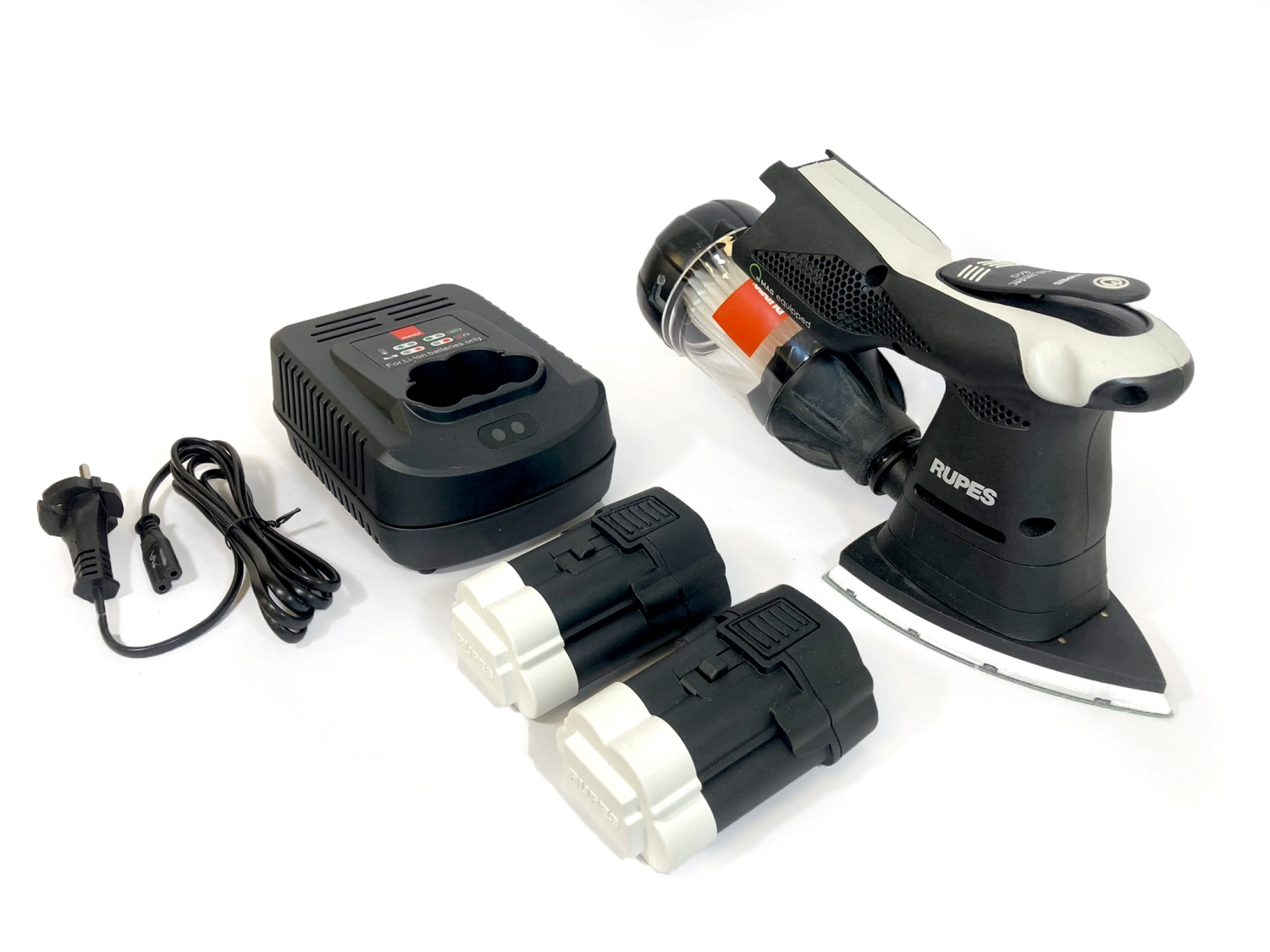 RUPES RU-HSS73 18V Li-ion Accu Deltaschuurmachine set (2x 2.5Ah) - iBrid - met stofafzuiging - in systainer