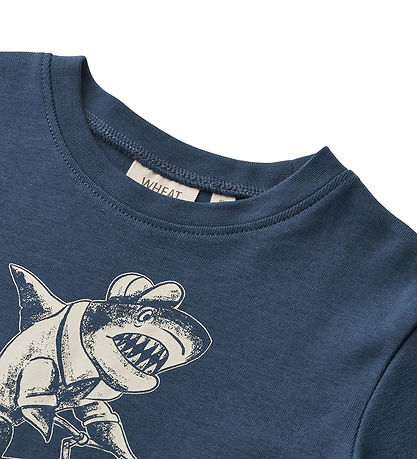 Wheat T-shirt - Kristian - Blåe Waves