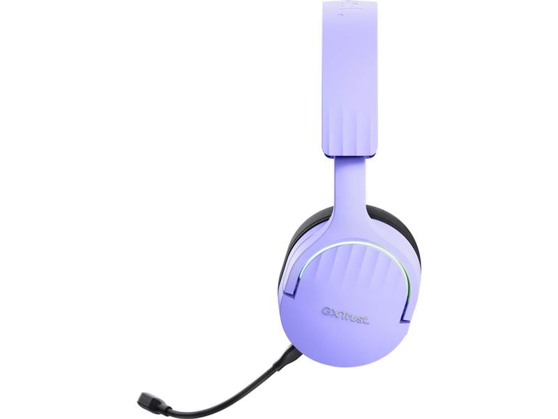 Trust Headset GXT 491P FAYZO Schwarz/Violett Leistungsstarkes ohrumschliessendes kabelloses Gaming-Headset für ein kabelloses immersives Gaming-Erlebnis