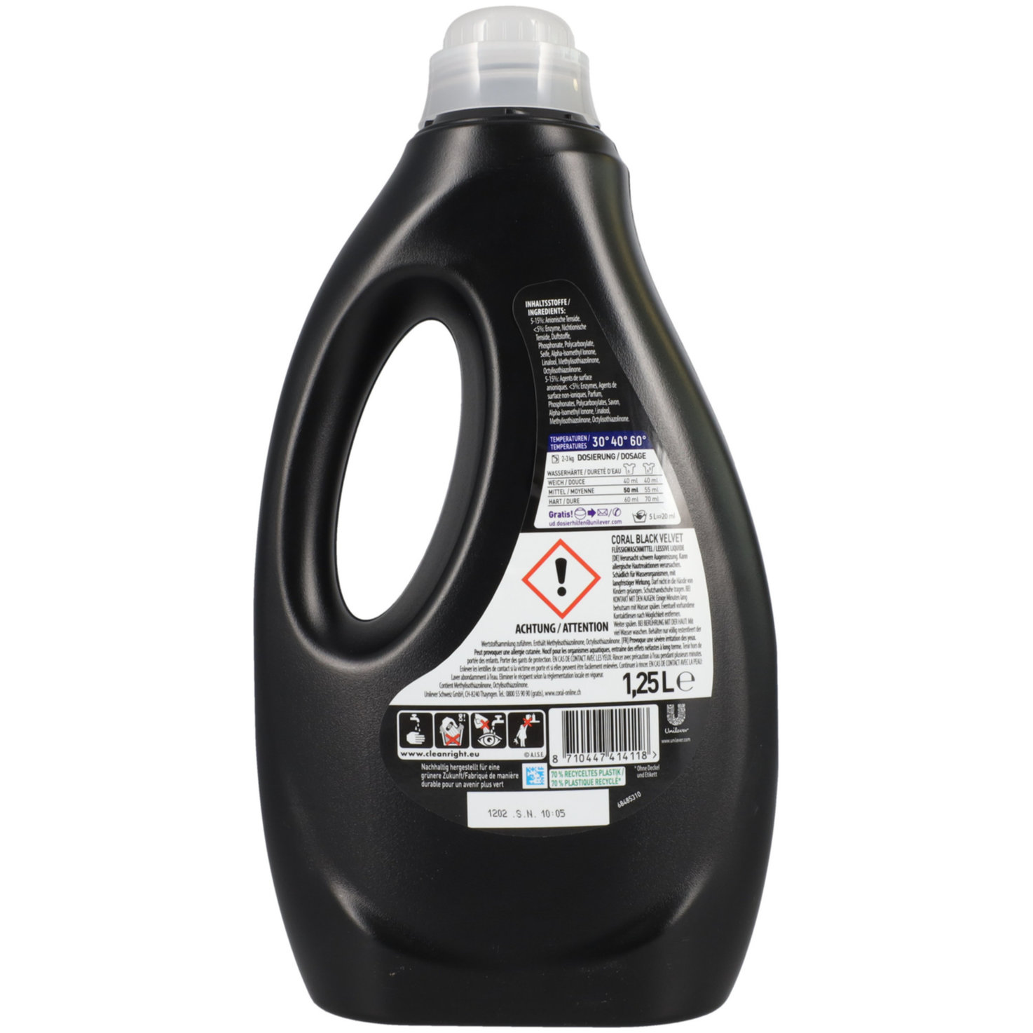 Coral Flüssig-Waschmittel Black Velvet 25 Waschgänge