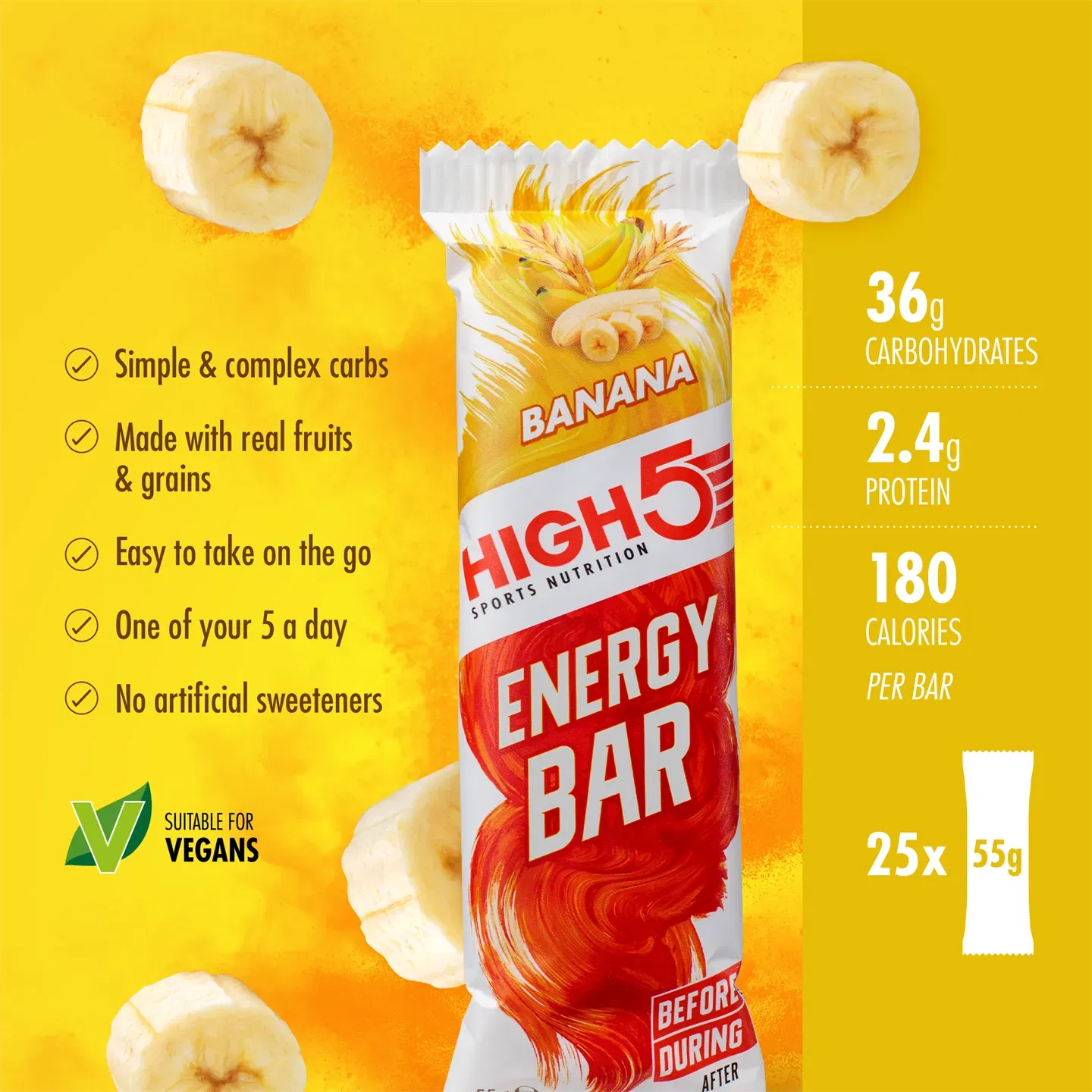 High5 HIGH5 EnergyBar Banan