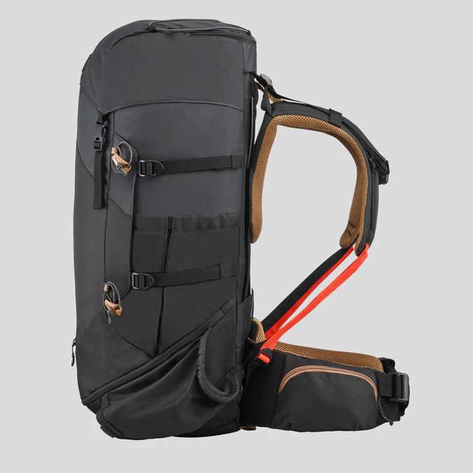 Decathlon Forclaz - Mochila Forclaz MT100 Easyfit de 50 litros para mochileiros (masculina)