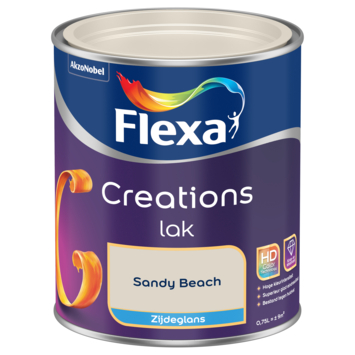 Flexa Creations binnenlak zijdeglans sandy beach 750 ml