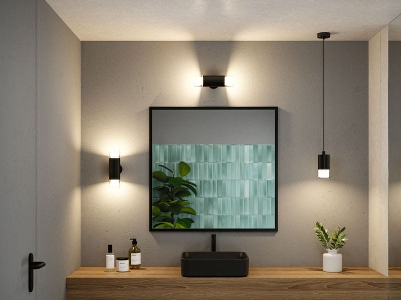 Paulmann Badezimmerleuchte Wand-/Deckenleuchte Kame 2x 4W Elegante Wand-/Deckenleuchte