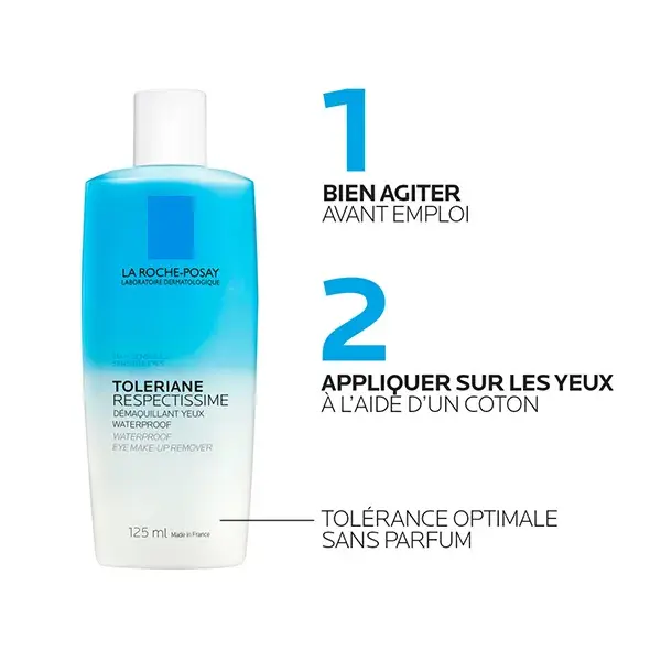 Demaquilante para olhos à prova d'água La Roche-Posay Respectissime 125ml