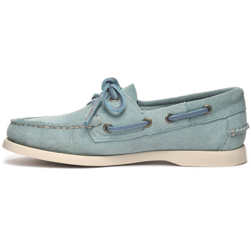 DOCKSIDES PORTLAND FLESH OUT GREEN LIDHEN-Chaussures bateau pour femme en cuir suede