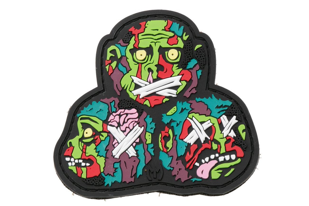 Maxpedition MONOC 3 Wise Monkeys 3D Morale Patch FULL COLOUR, patch