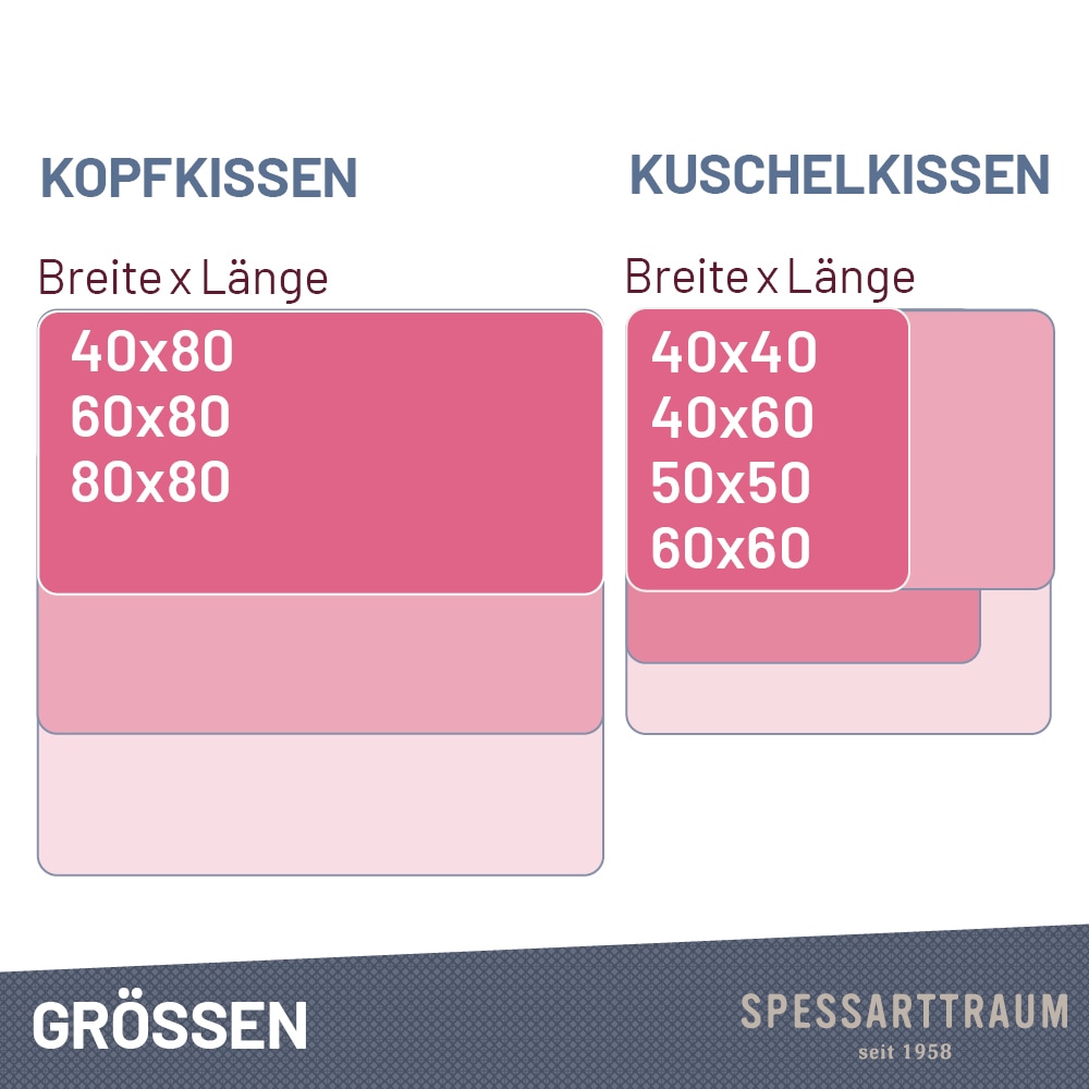 SPESSARTTRAUM Daunenkissen »FIRST CLASS« Füllung: 60% Daunen, 40%Federn 1 Stk. tlg. hergestellt in Deutschland, allergikerfreundlich