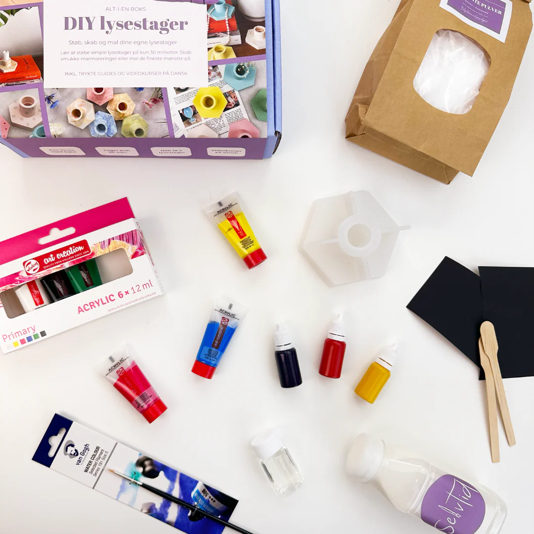 Selvtid  DIY lysestage støbekit
