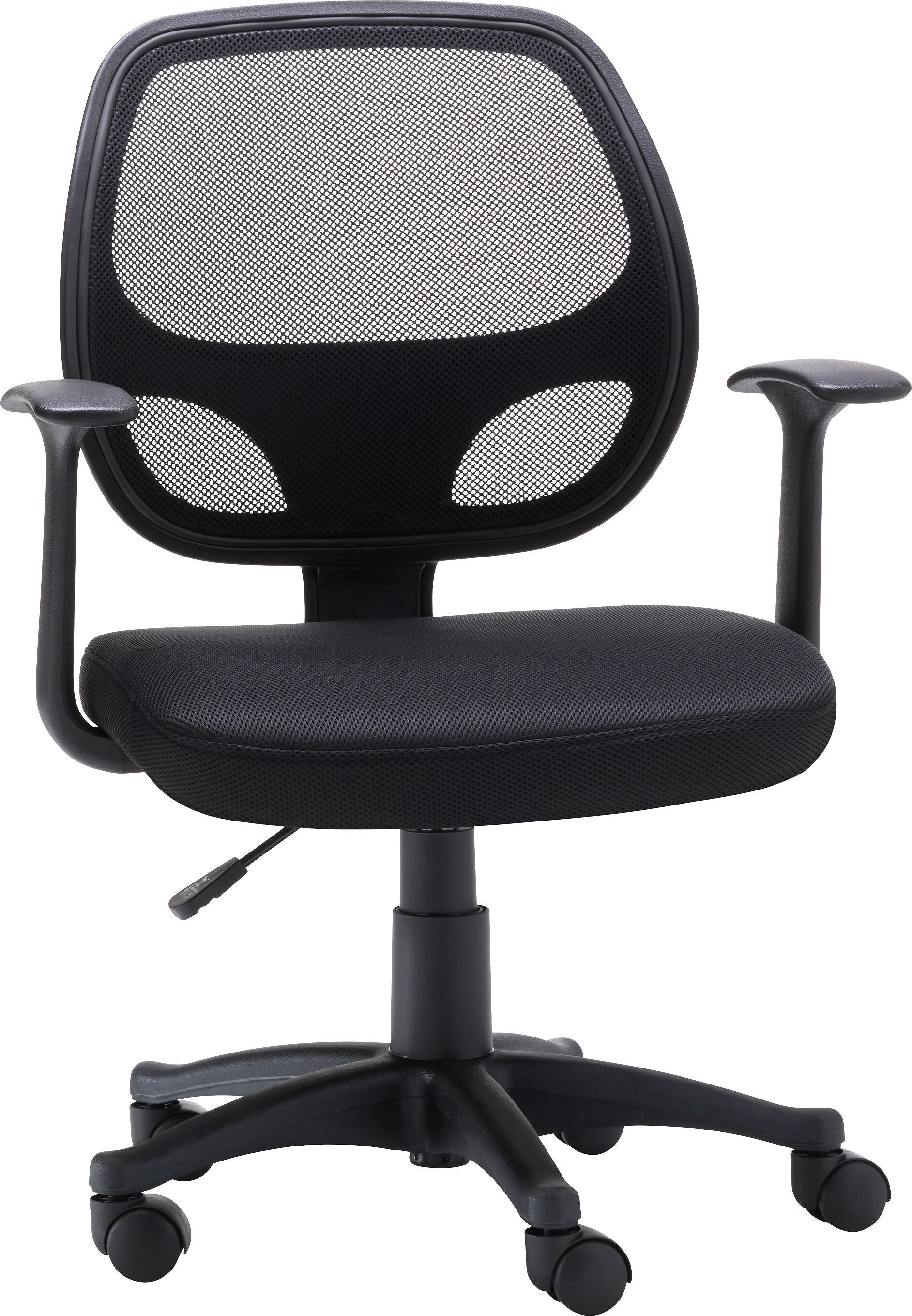 CARTER Bürostuhl - Schwarz / B: 59.0 cm x T: 53.0 cm x H: 87.5 cm