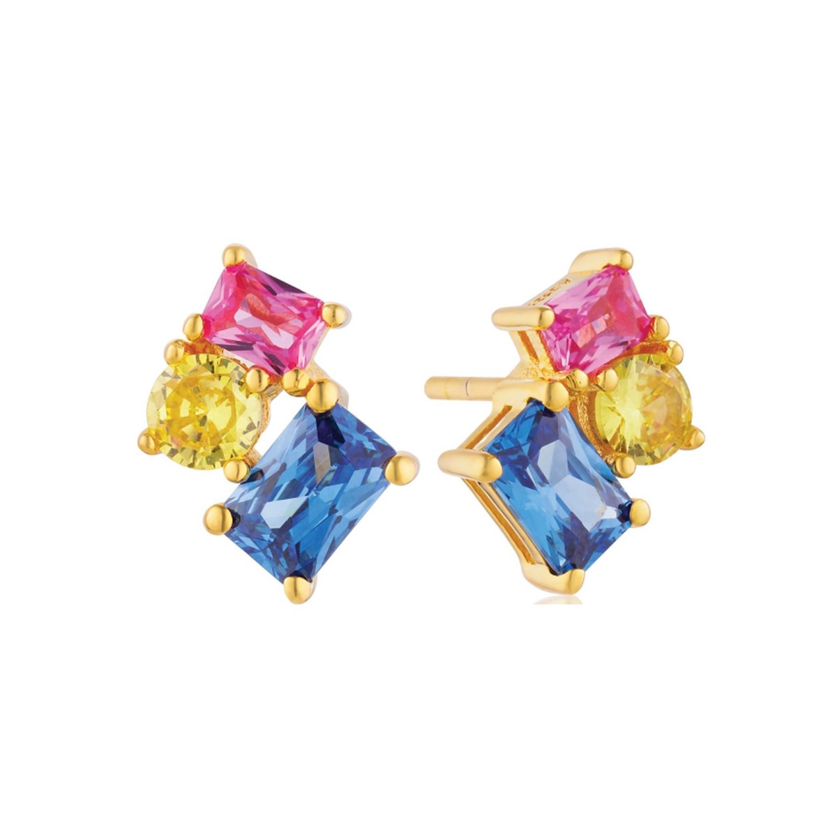 Boucles d'oreille SIF JAKOBS IVREA TREOxydes de zirconium multicolore