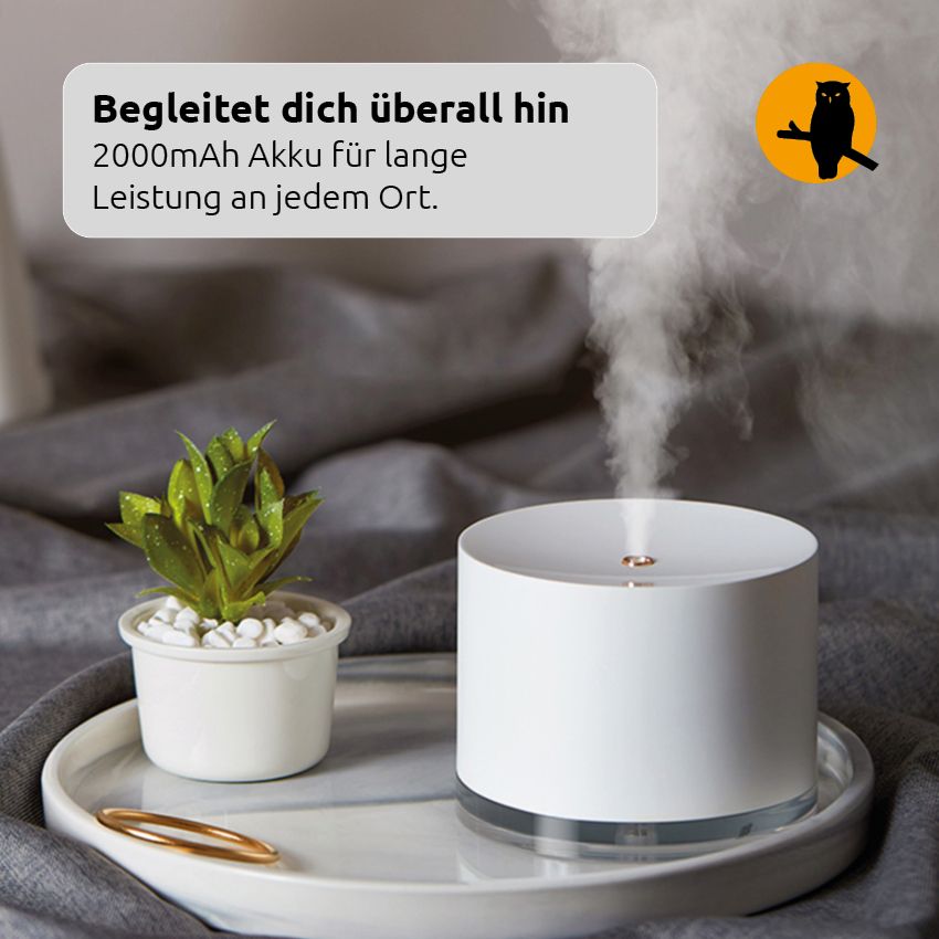 Nachtwaechter Luftbefeuchter Mina  weiss