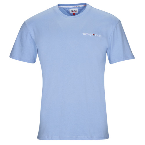 Tommy Jeans - TJM CLSC LINEAR CHEST TEE - Bleu ciel