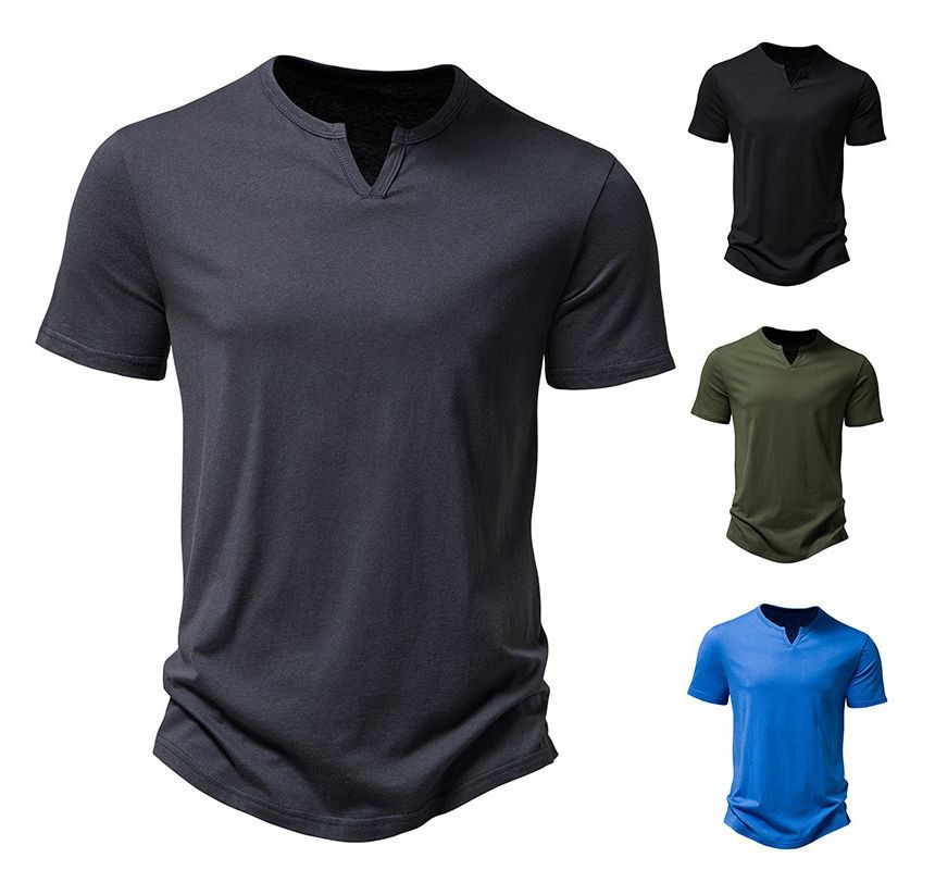 YIKES - T-shirt met korte mouwen en inkeping aan de hals