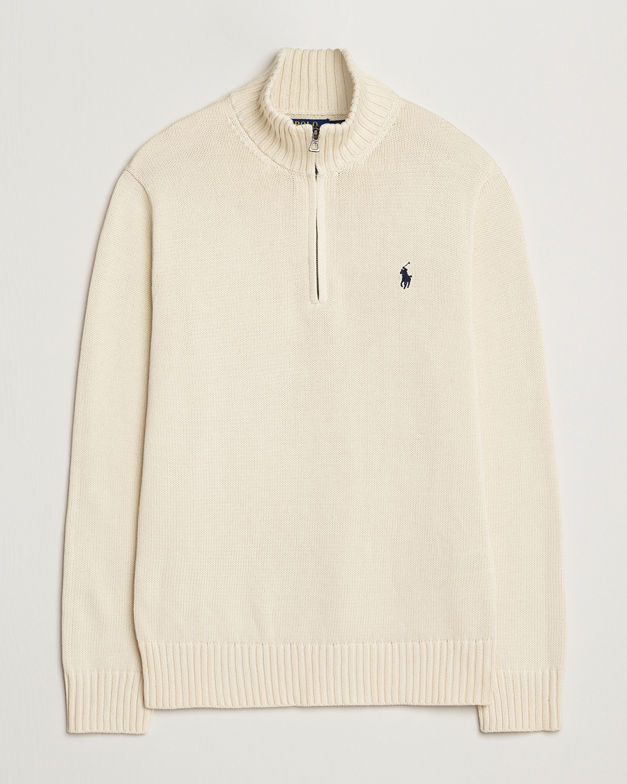 Polo Ralph Lauren Cotton Pullover Half-Zip Andover Cream