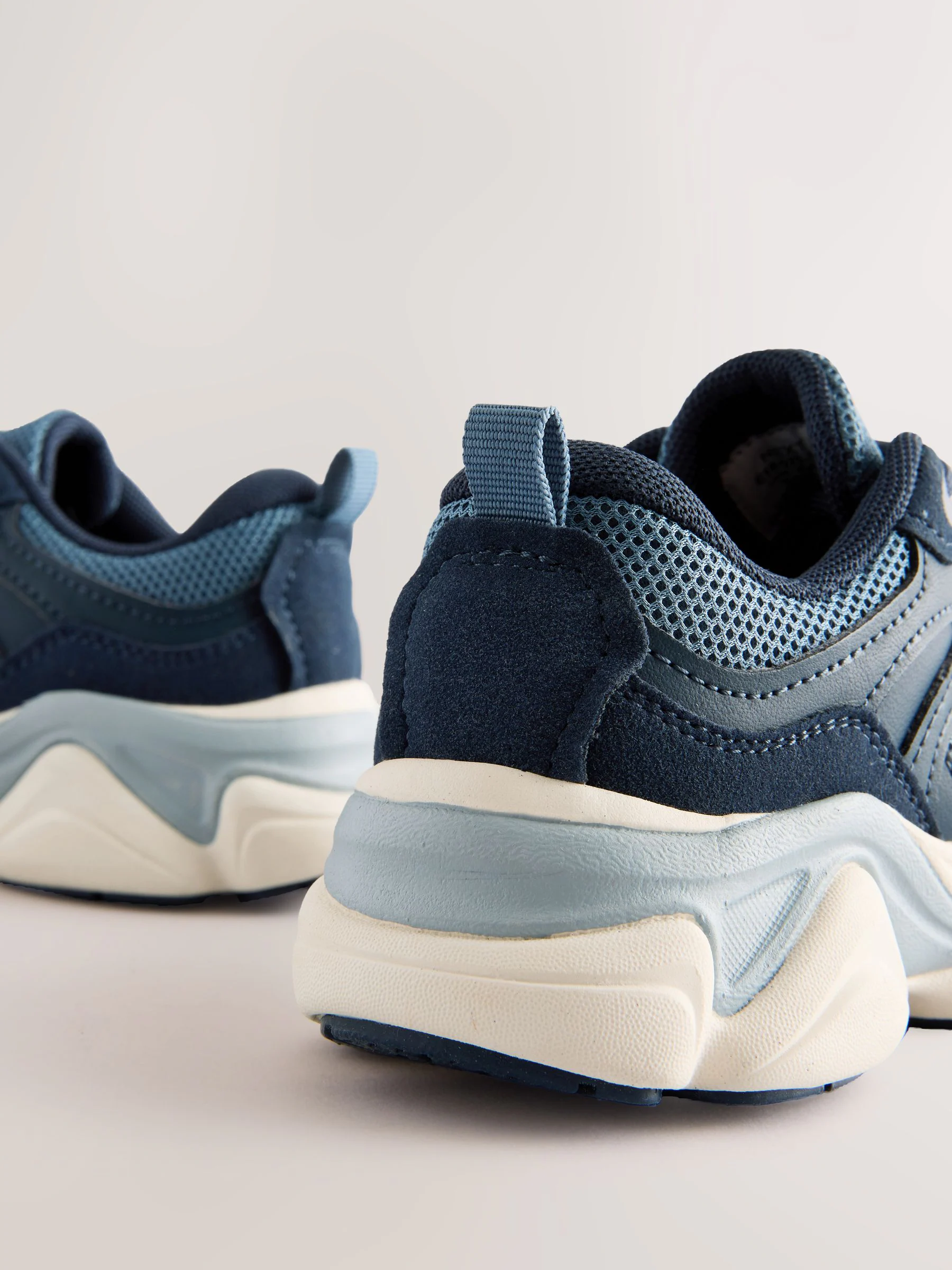 Blauw - Sneakers met veters