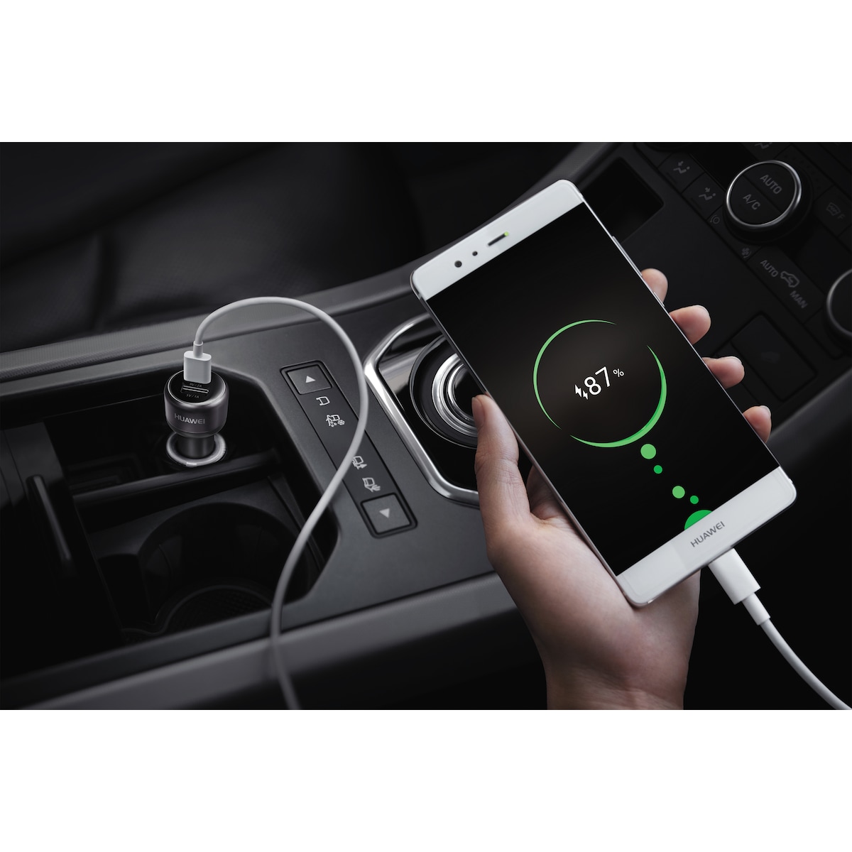Huawei AP31 dobbel USB car charger (black)