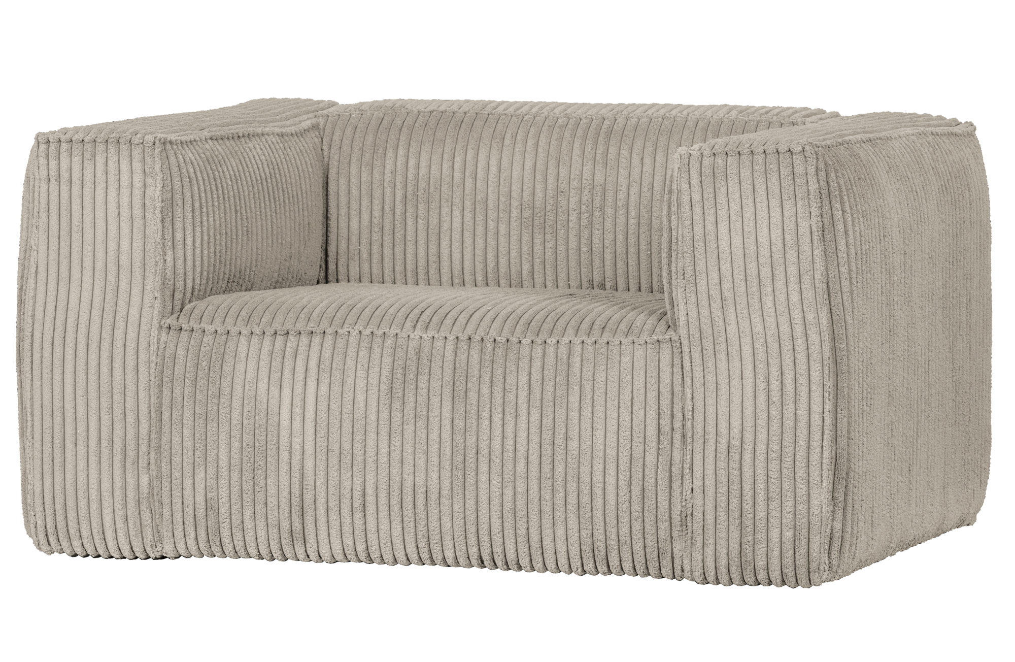 Bean fauteuil grove ribstof Natural