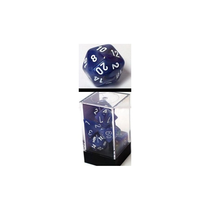 7 dés *phantom* pourpre