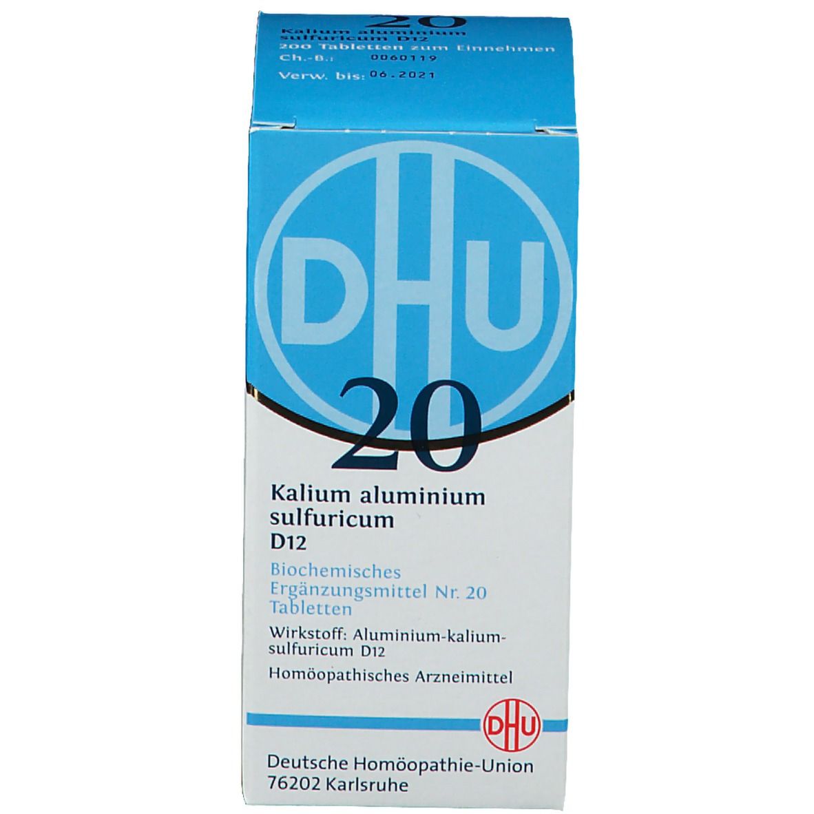 DHU Biochemie 20 Kalium aluminium sulfuricum D12