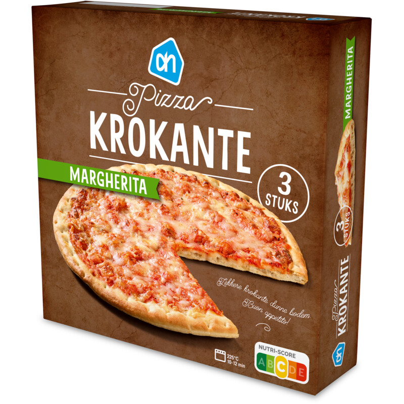AH Pizza krokante margherita 3 stuks