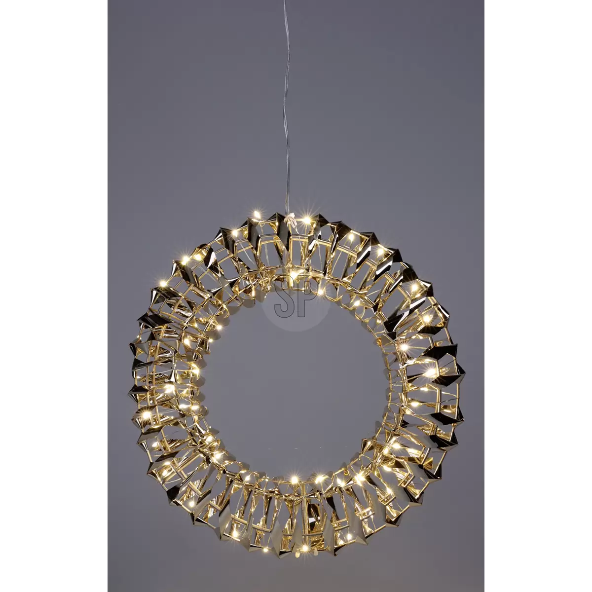 LED Kranz 30cm Gold