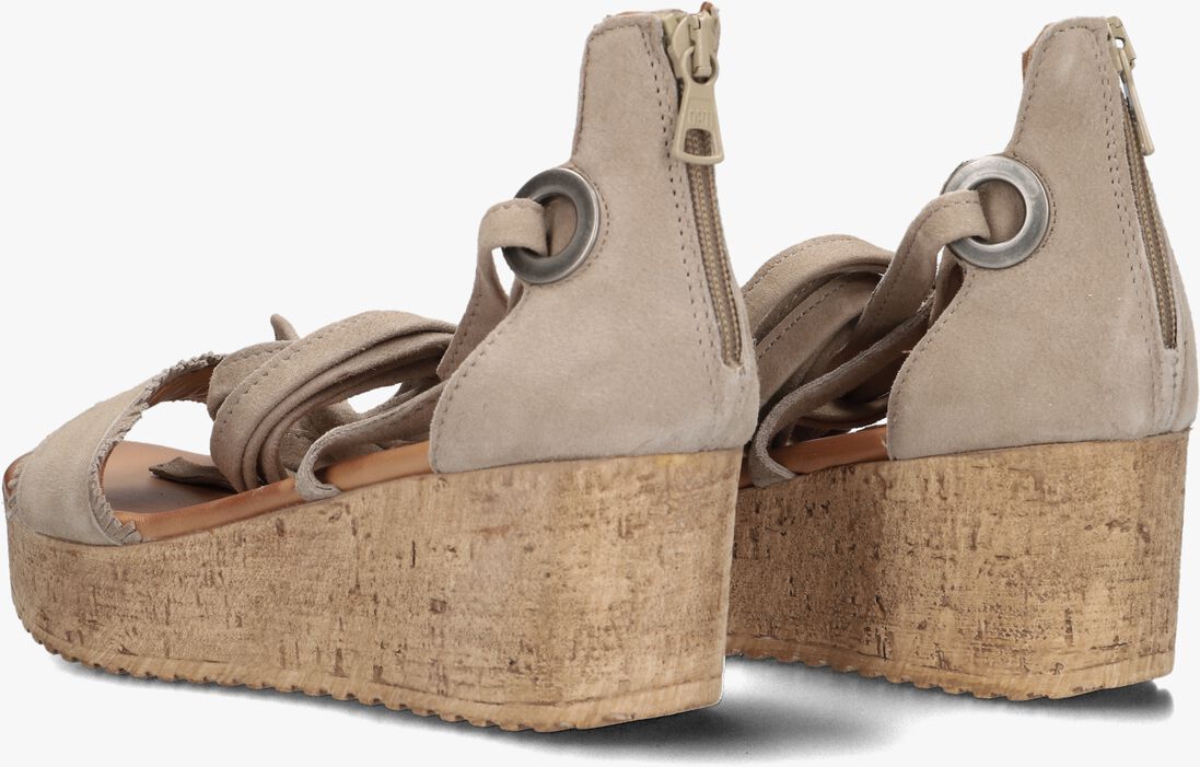 beige ayana sandalen met hak 722007