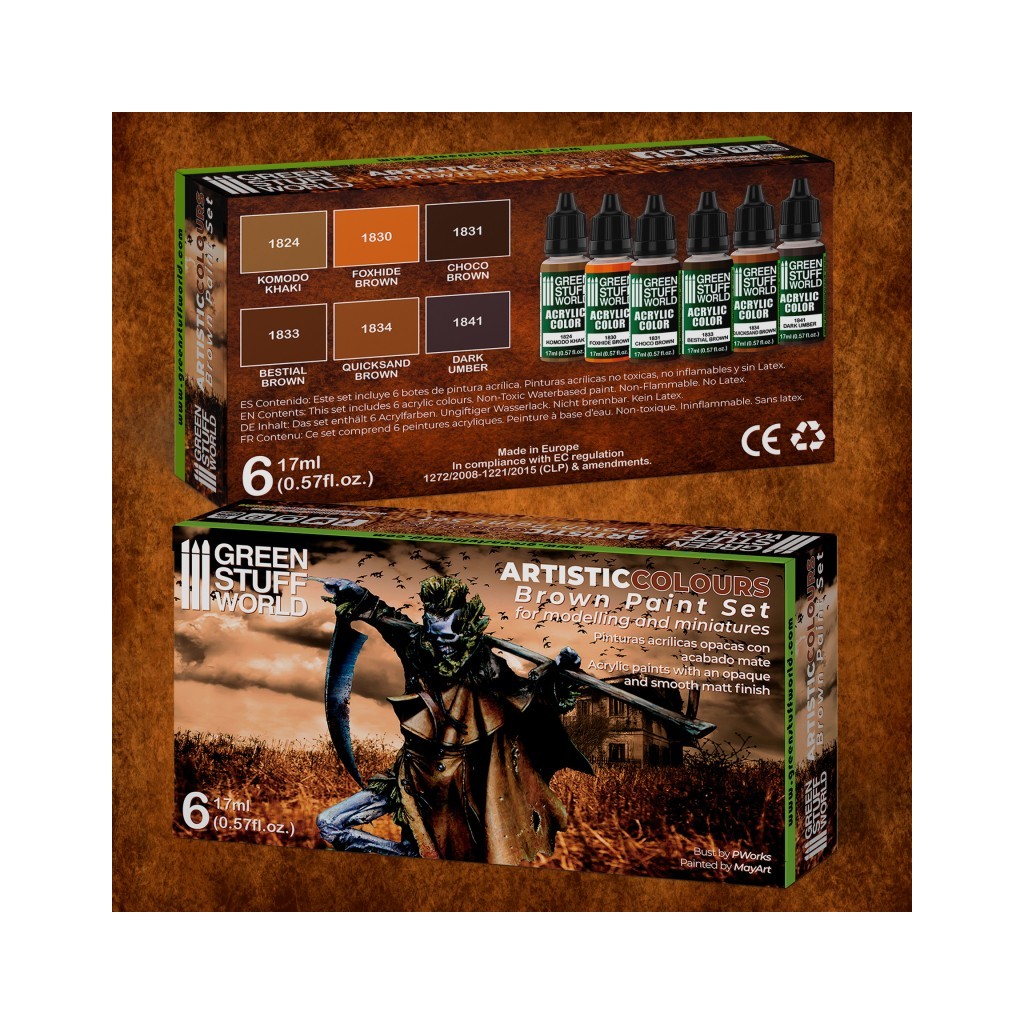 Set de Peintures - Brun