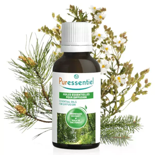 Mistura de Óleos Essenciais para Difusão Puressentiel - Caminhada na Floresta - 30ml