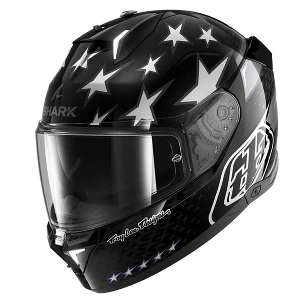 Shark - Casque Skwal i3 US Flag - Troy Lee Designs Noir / Anthracite / Blanc