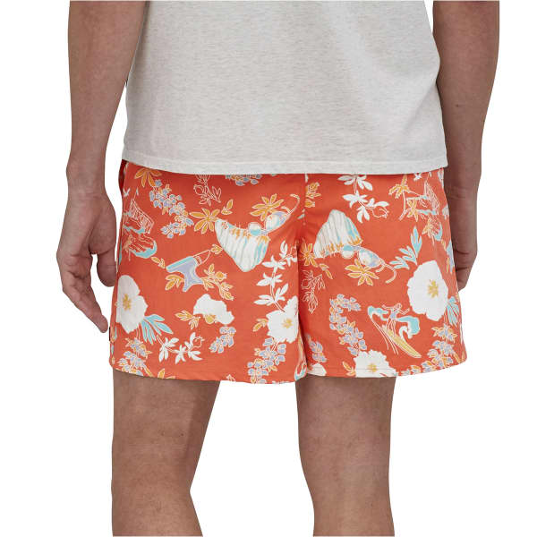 PATAGONIA M'S BAGGIES SHORTS 5 IN CLIMB HIKE SURF: TIGERLILY ORANGE