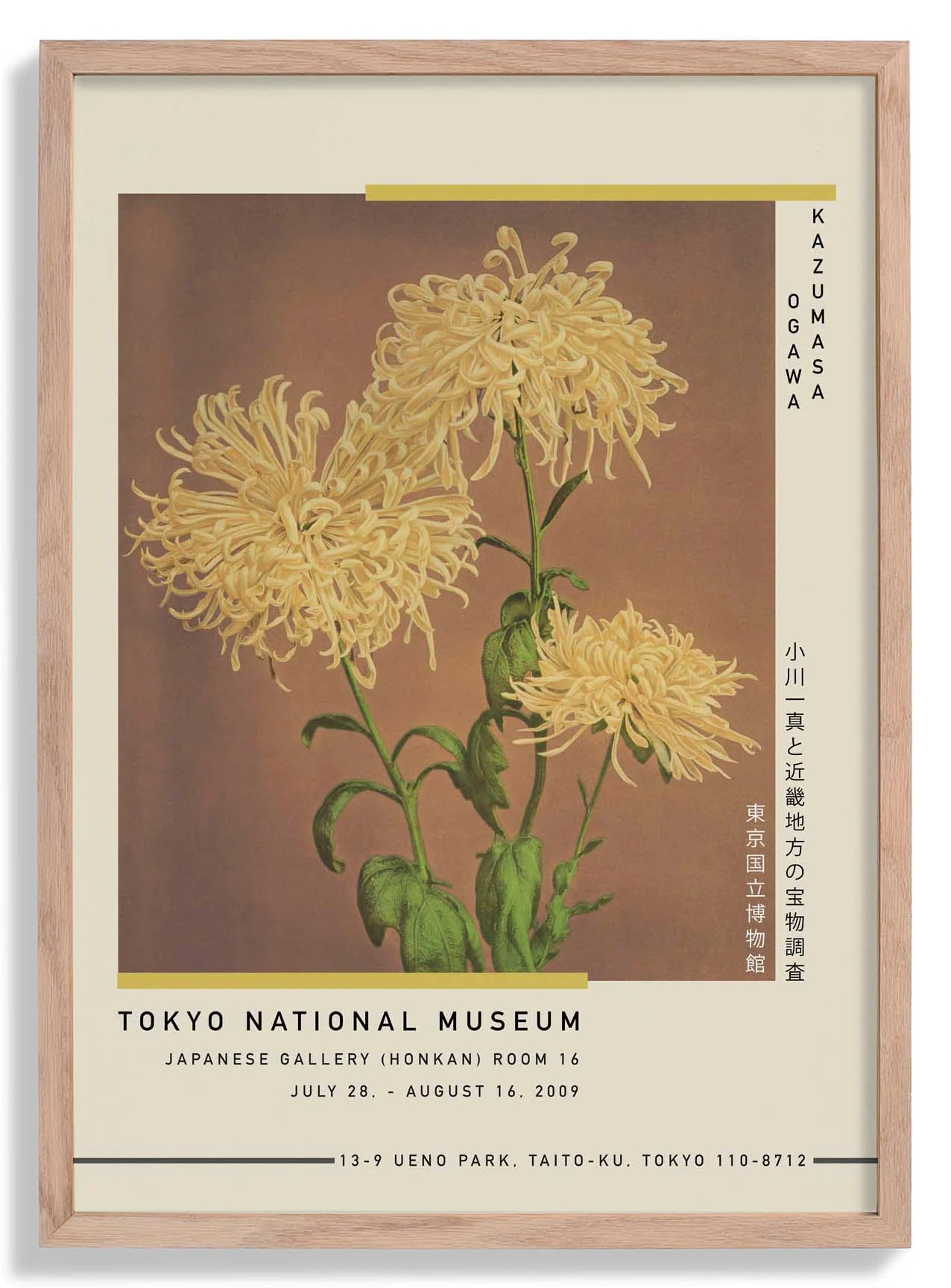 Drei gelbe Chrysanthemen von Kazumasa Ausstellung