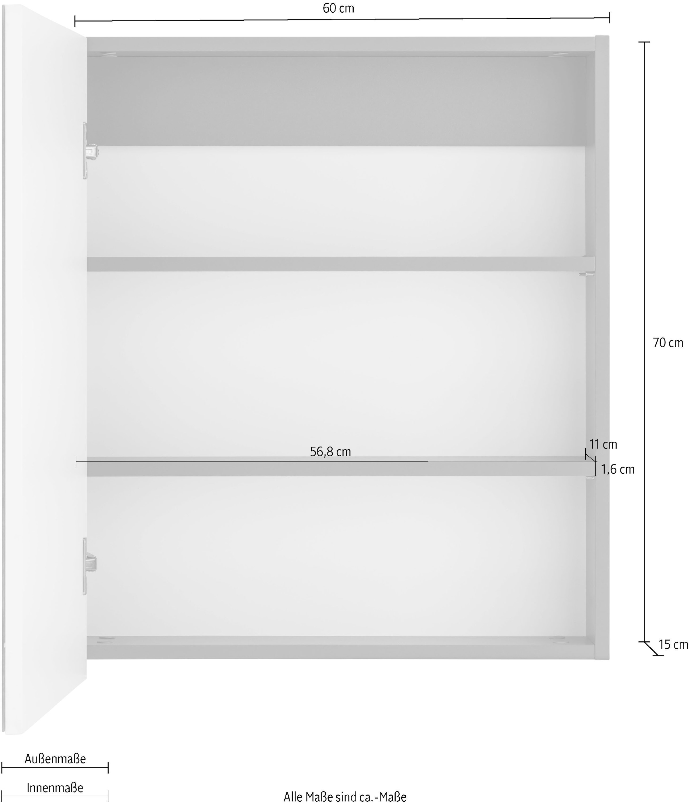 Home affaire Spiegelschrank »Wisla« Breite 60 cm