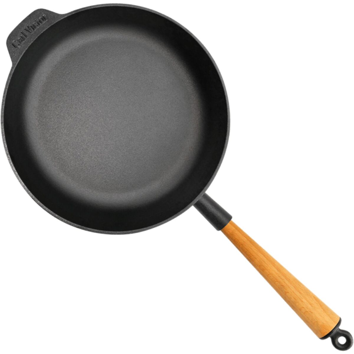 Støpejerns traktorpanne 28 cm, bøk